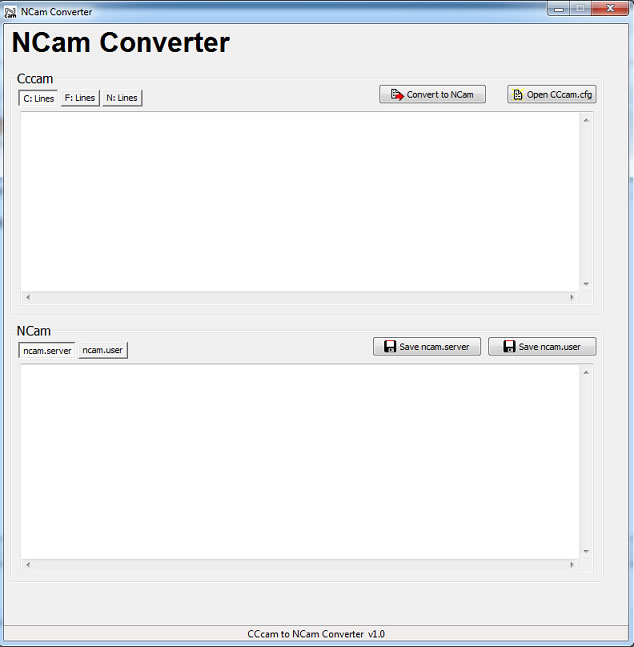 CCcam To NCam Converter